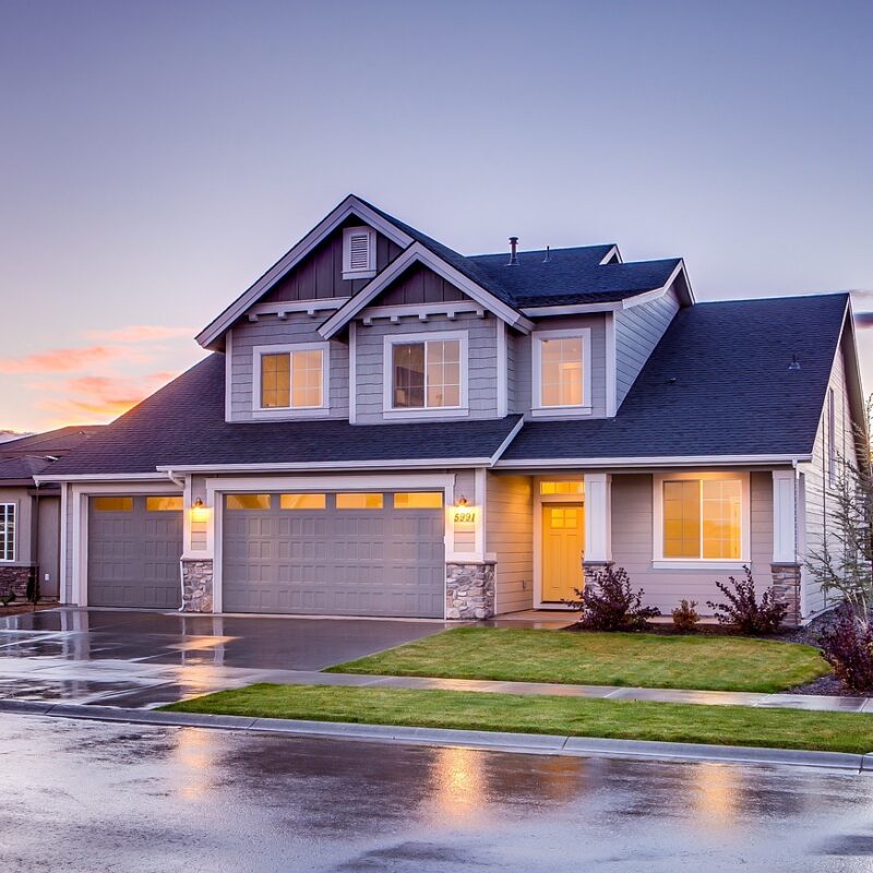 home with front yard not disturbed due to trenchless repair